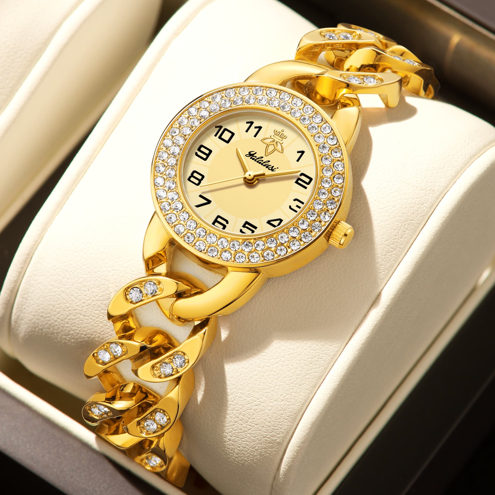 Luxury Watch List - YaLaLuSiStylish ladies’ luxury diamond-set bracelet watch: