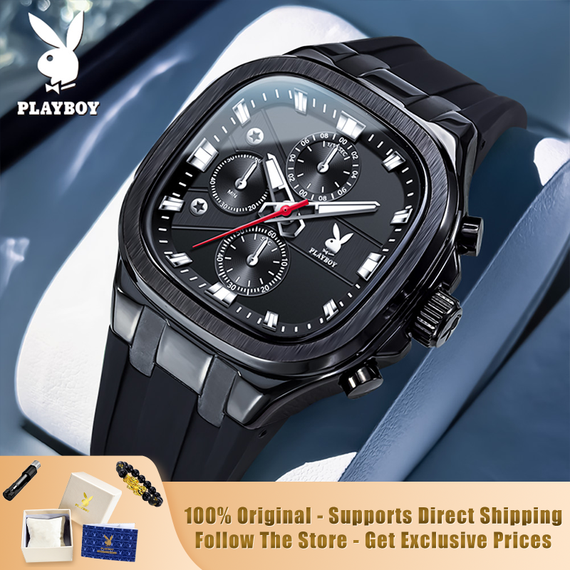 Luxury Watch Square - PLAYBOY 3076 Brand original authentic watches