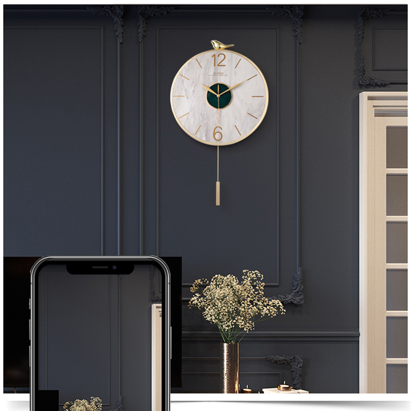 Nordic Wall Clock Metal Agate  - Luxury Watch Europe 评论和价格