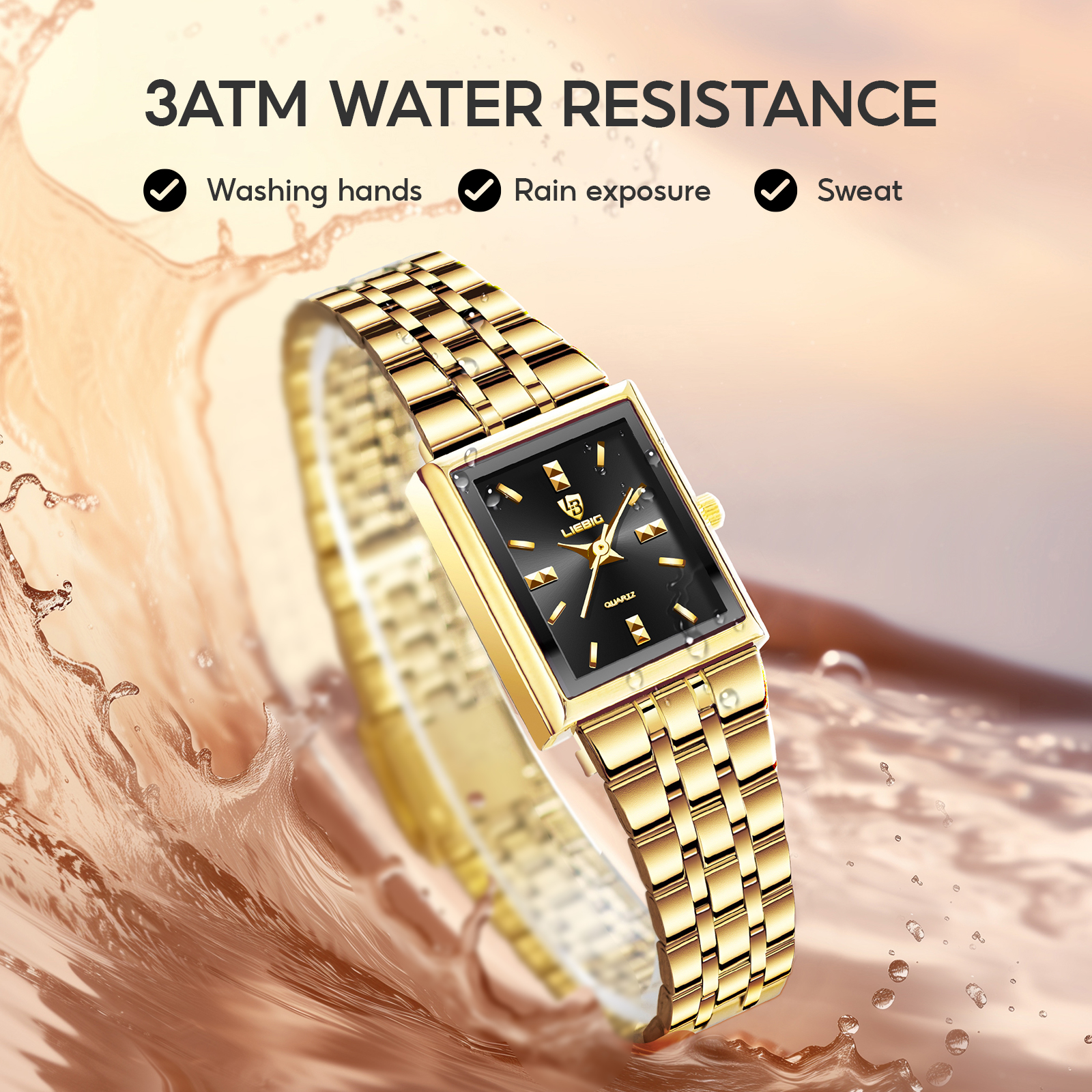 LIEBIG Luxury Simple Quartz Wr - Luxury Watch List 评论和价格