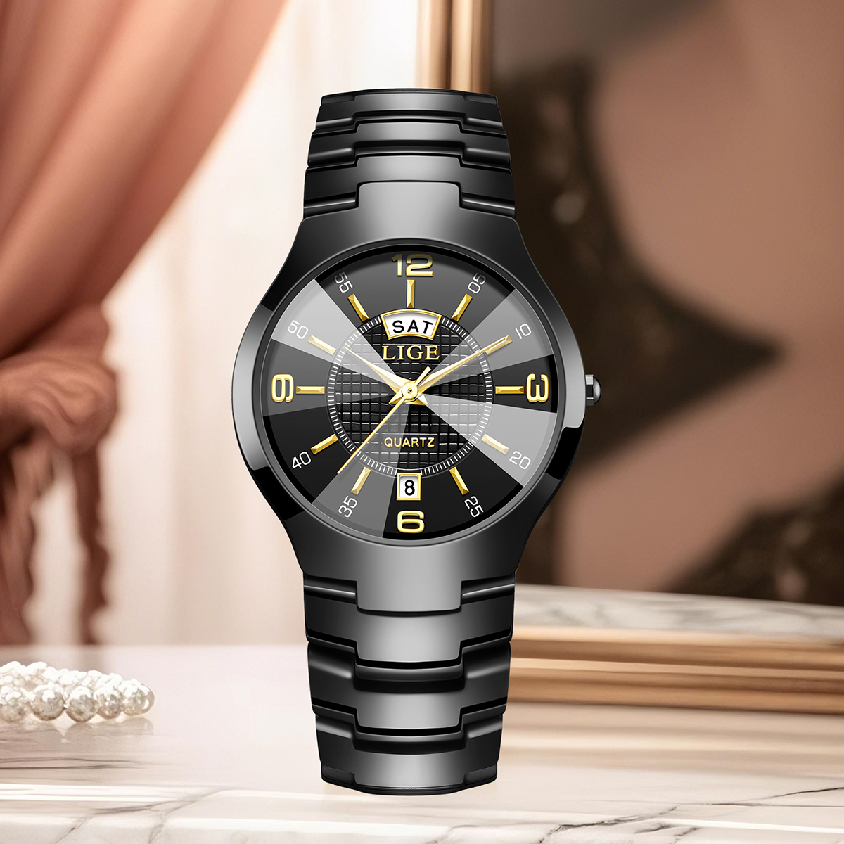 LIGE Fashion Elegant Women's W - Luxury Watch For 评论和价格