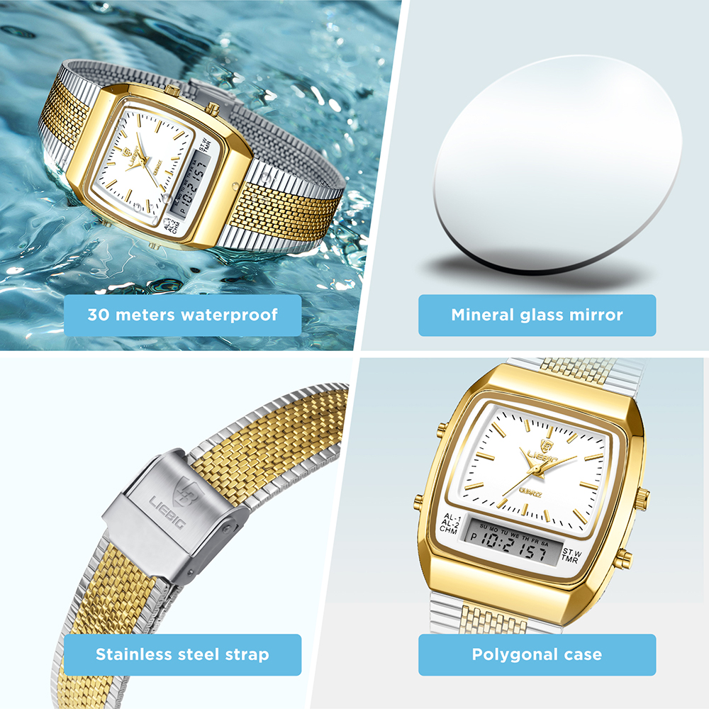 LIEBIG Luxury Digital Quartz W - Luxury Watch List 评论和价格