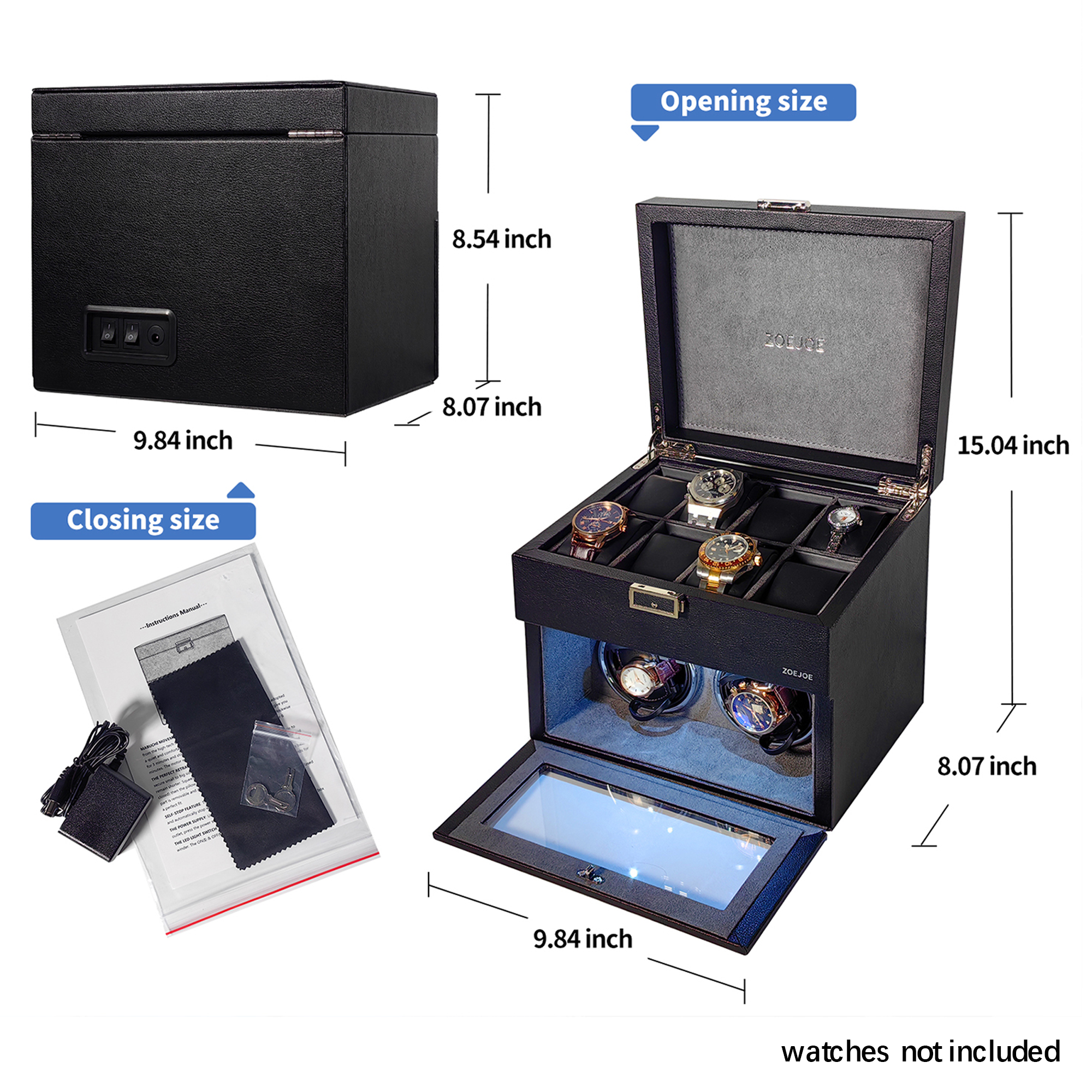 2+8 Watch Winder for Automatic - Quiet Luxury Watch Men 评论和价格