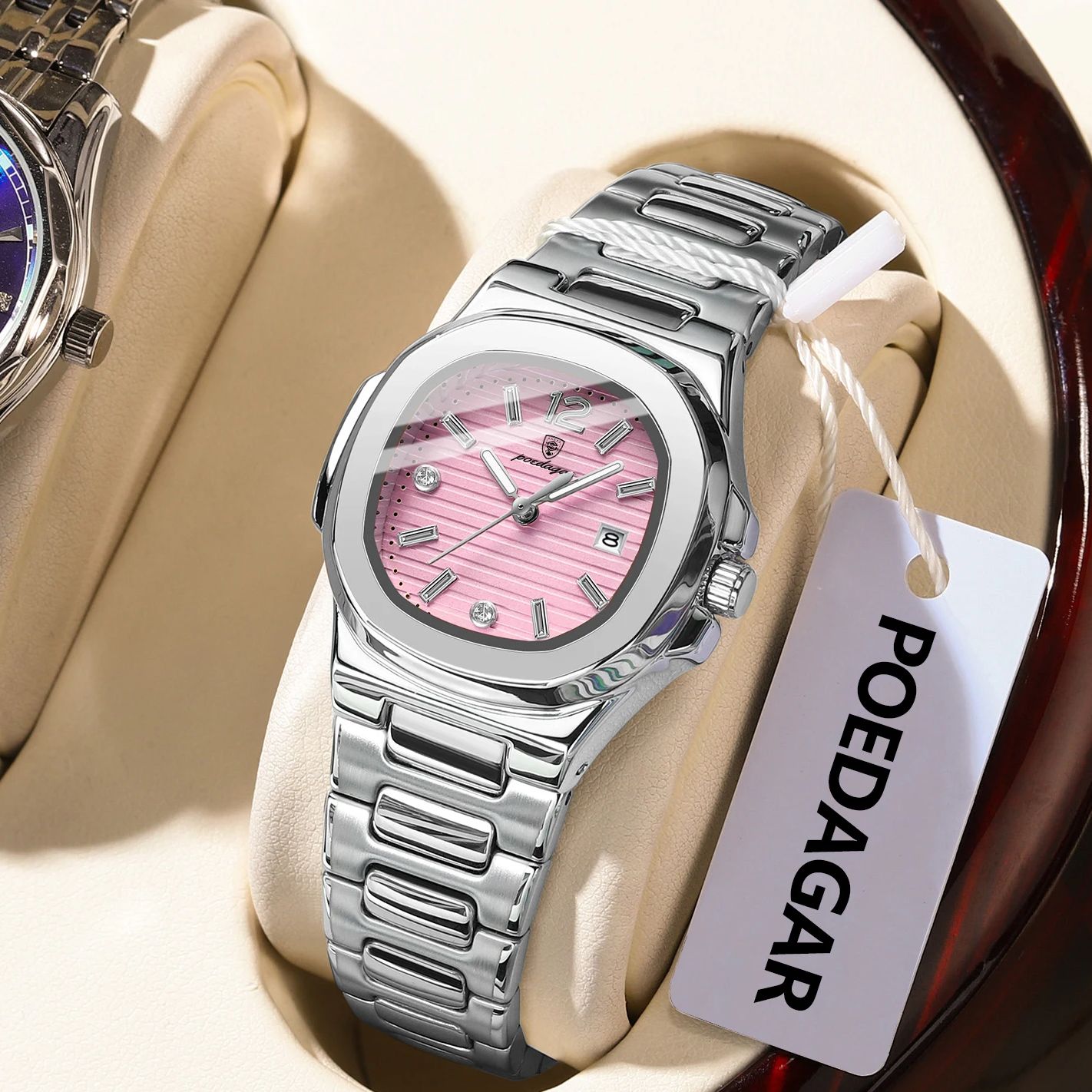 POEDAGAR Square Fashion Woman  - Luxury Watch Square 评论和价格