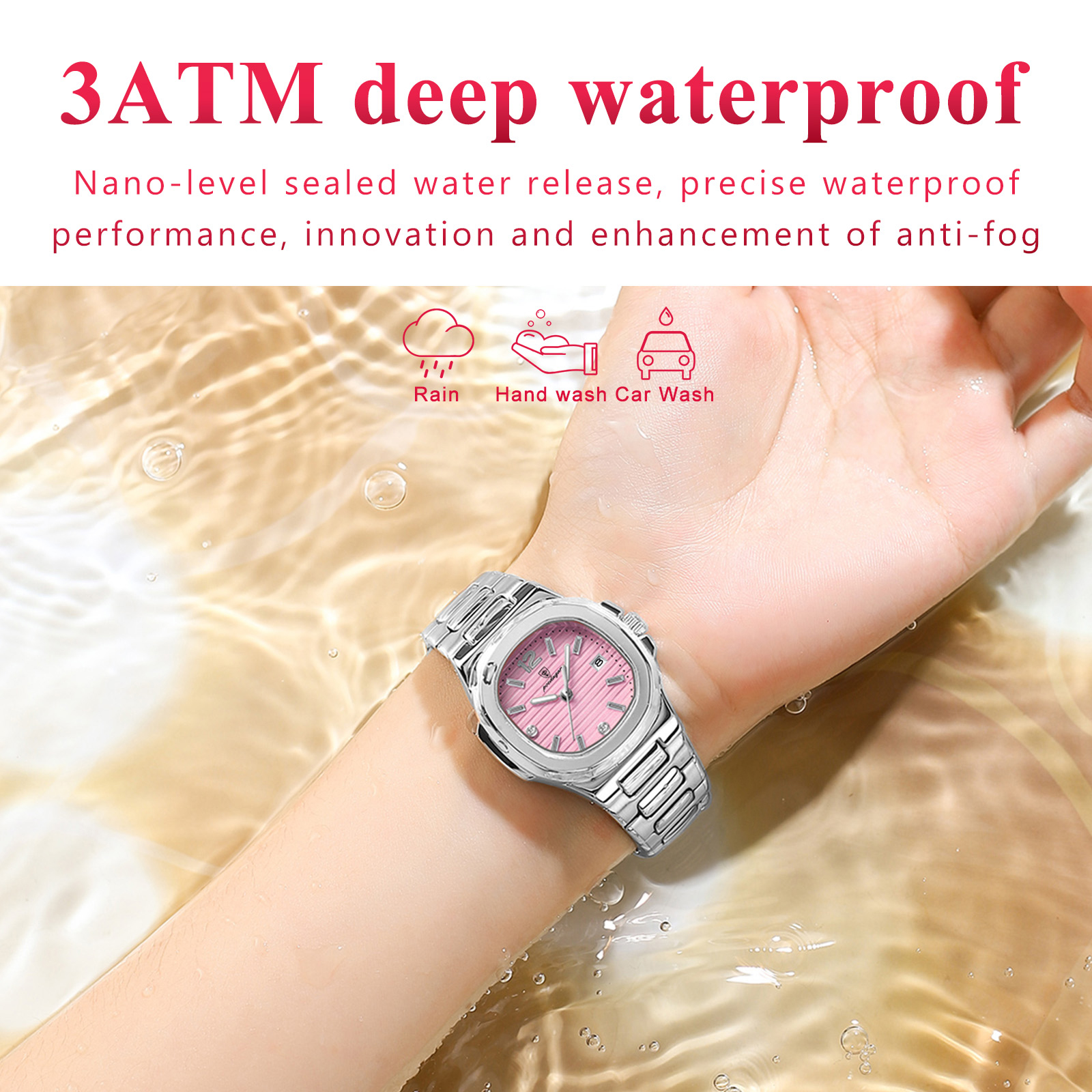 POEDAGAR Square Fashion Woman  - Luxury Watch Square 评论和价格
