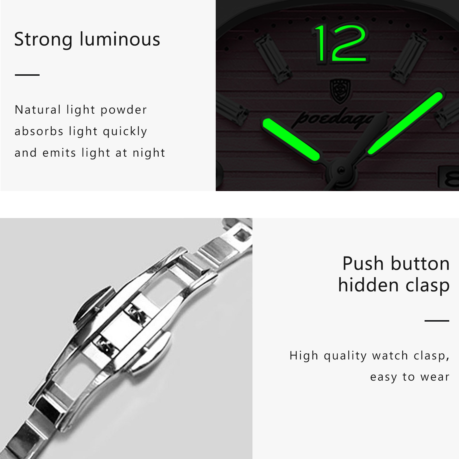 POEDAGAR Square Fashion Woman  - Luxury Watch Square 评论和价格