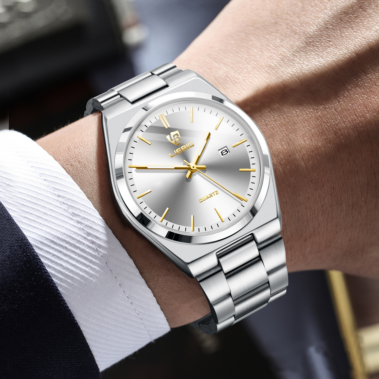 LIEBIG Male Fashion Simple Sta - Luxury Watch List 评论和价格