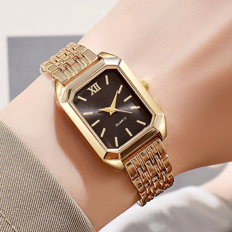 2PCS/set Luxury Women's Quartz - Luxury Watch Square 评论和价格