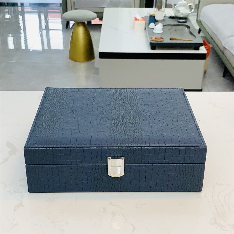 Portable Jewelry Box Leather L - Luxury Watch E Jewellery 评论和价格