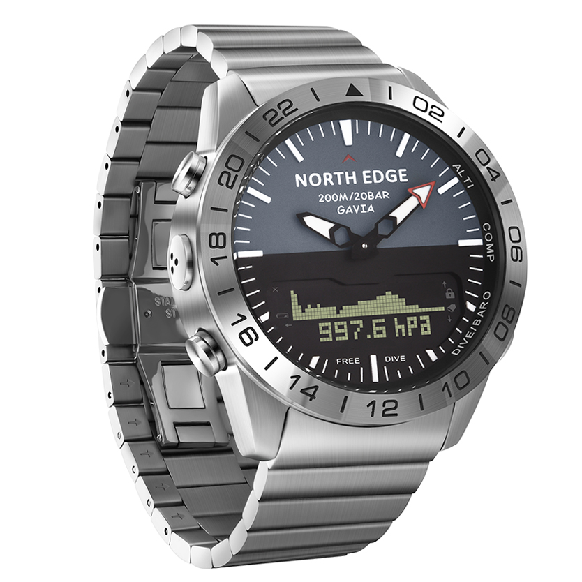 NORTH EDGE GAVIA2 Men's Dive 5 - Compass Watch Luxury 评论和价格