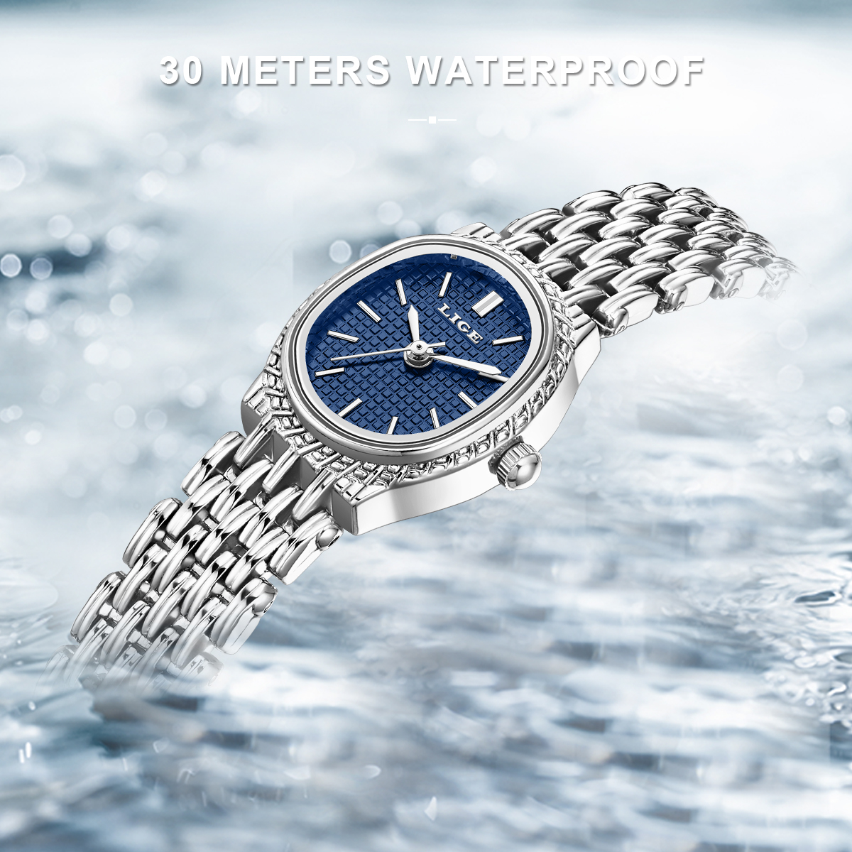 LIGE Fashion Luxury Quartz Wom - Luxury Watch For 评论和价格