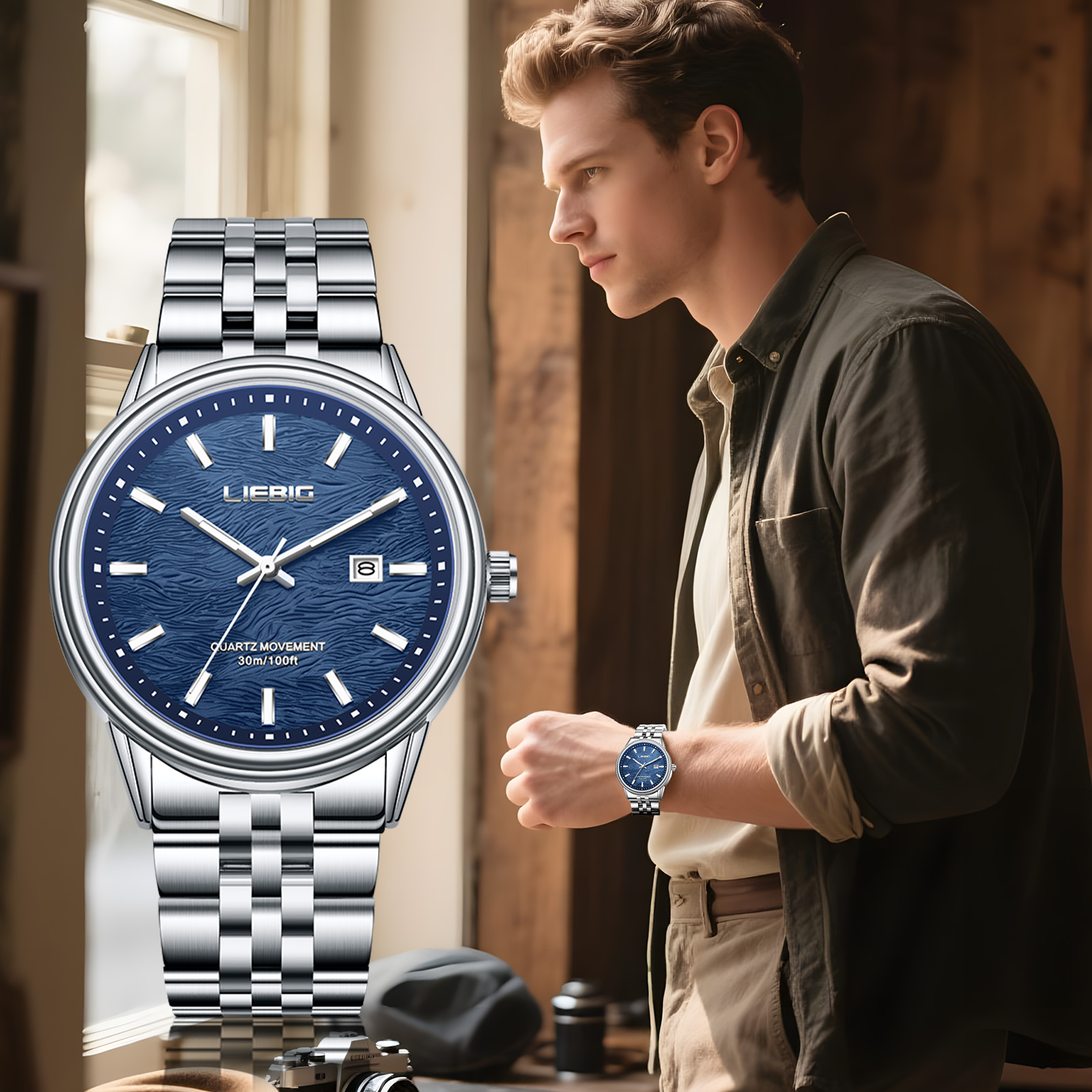 LIEBIG New Stainless Steel Str - Luxury Watch List 评论和价格