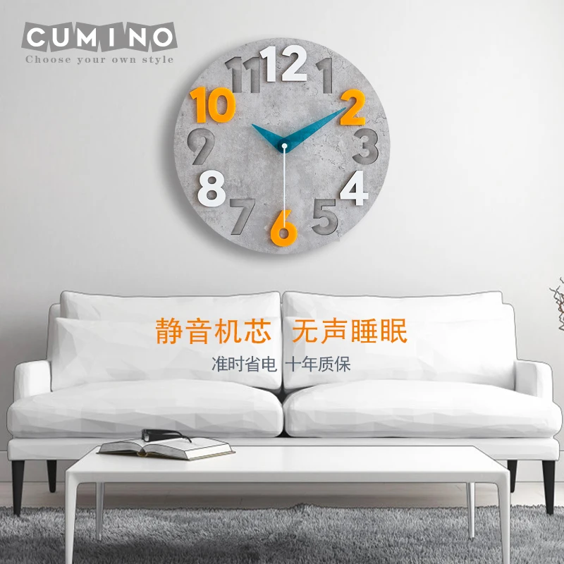 Modern 3d Wall Clock Wood Cloc - Luxury Watch Europe 评论和价格