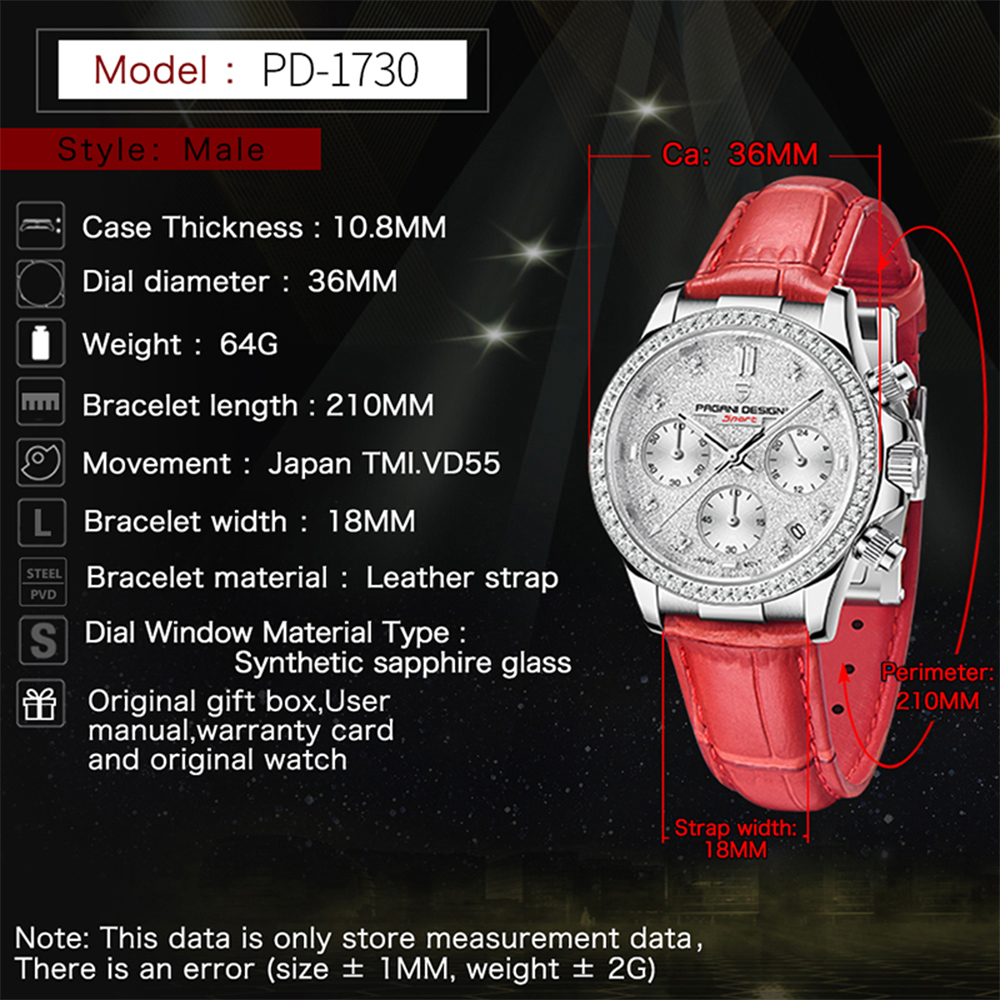 PAGANI DESIGN 1730 Fashion Mul - Luxury Watch Design 评论和价格
