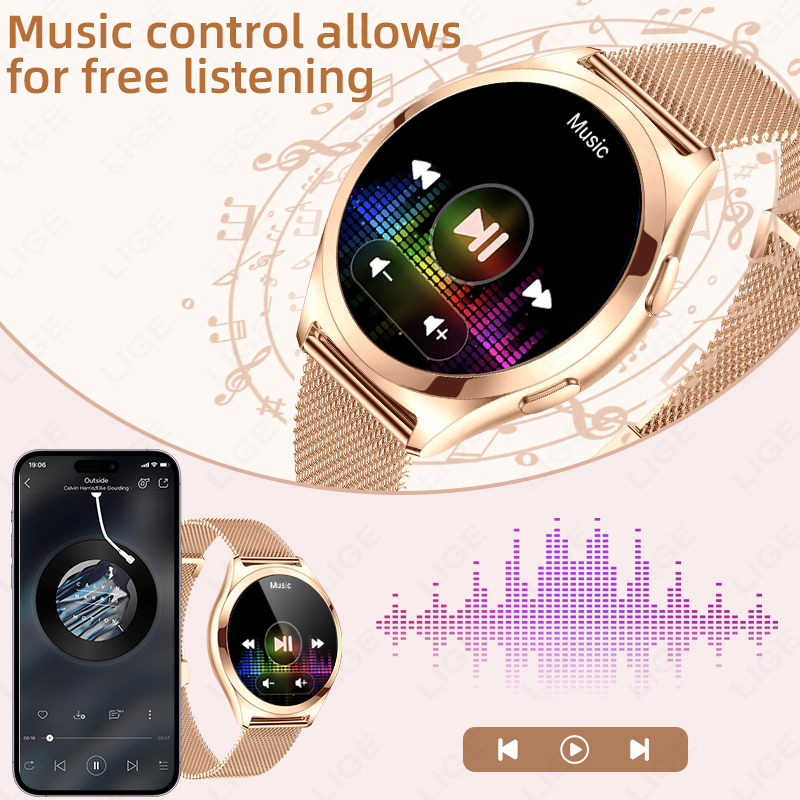 LIGE Luxury Smart Watch For Wo - Compass Watch Luxury 评论和价格