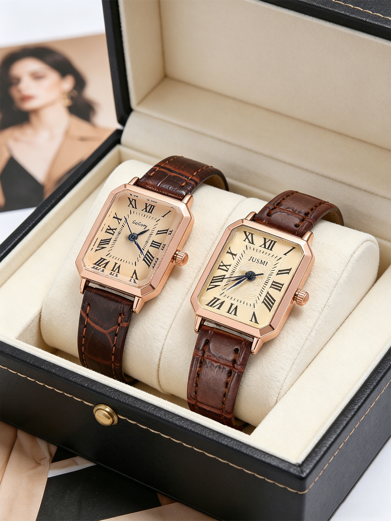 Women Retro Square Watch Roman - Luxury Watch Square 评论和价格