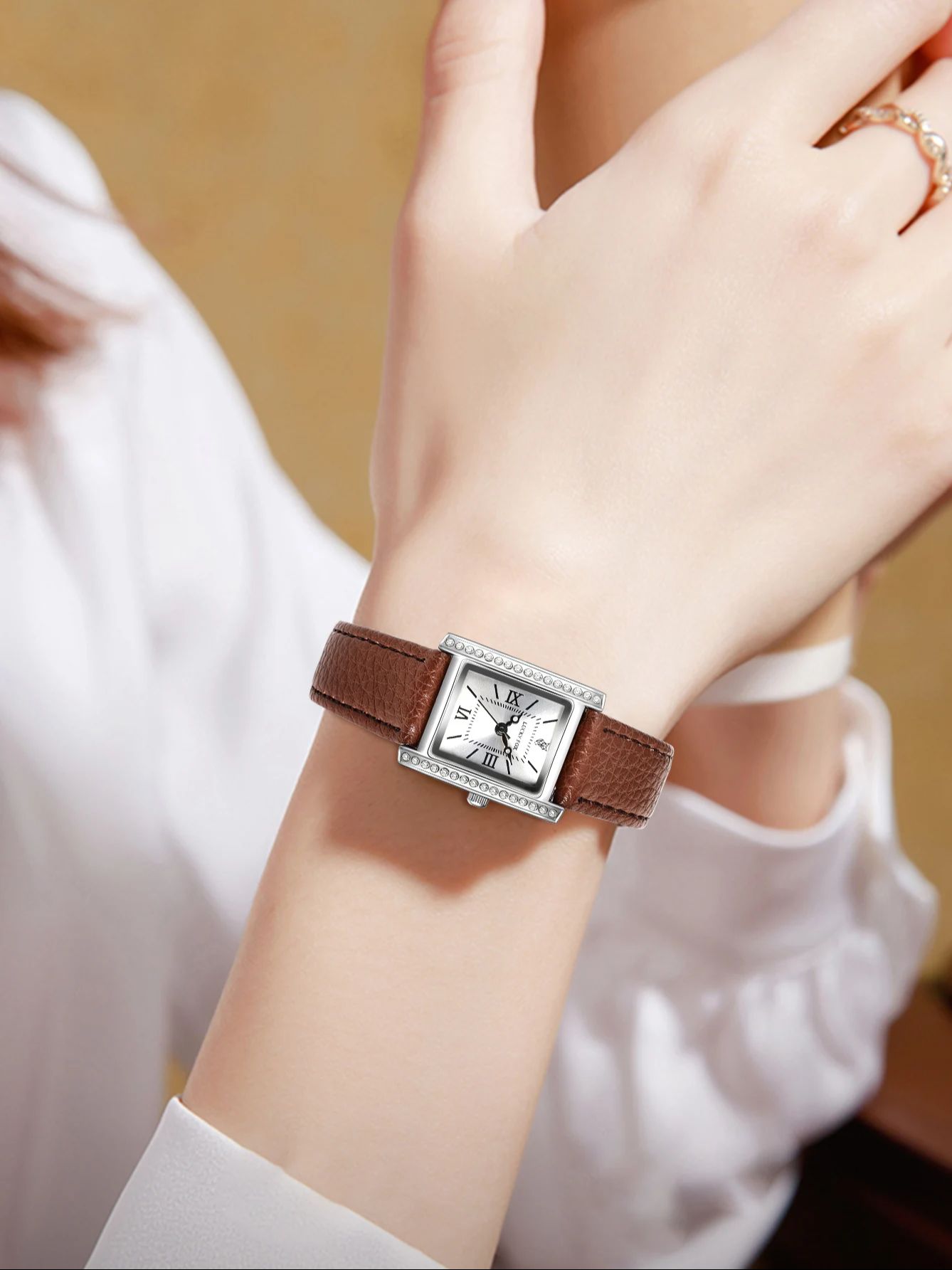 2pcs luxury women's quartz wat - Luxury Watch Square 评论和价格
