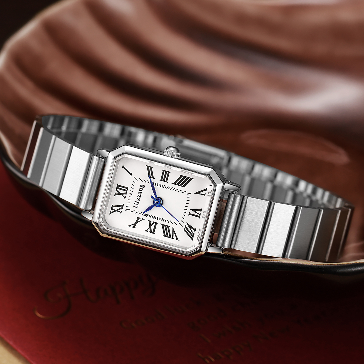 Elegant Square Dial Women's Wa - Luxury Watch Square 评论和价格
