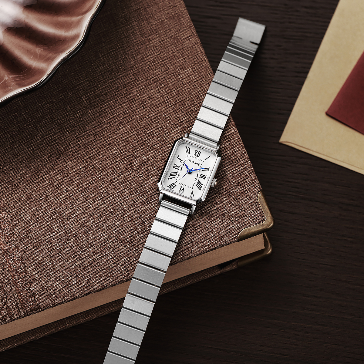 Elegant Square Dial Women's Wa - Luxury Watch Square 评论和价格