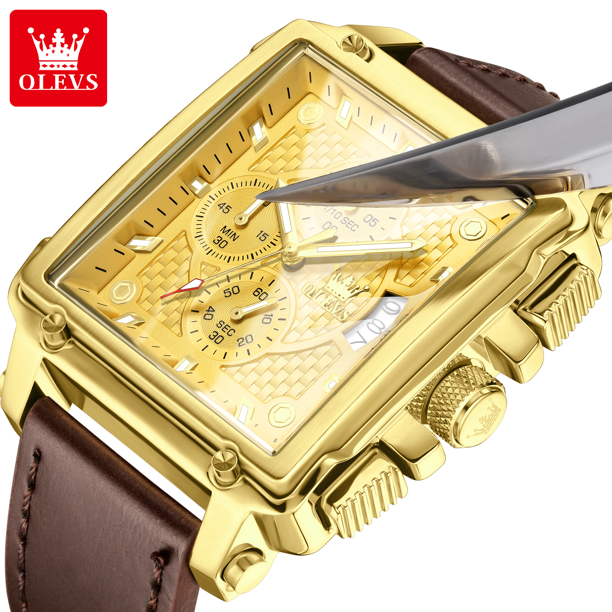 OLEVS brand mens watches water - Luxury Watch Square 评论和价格