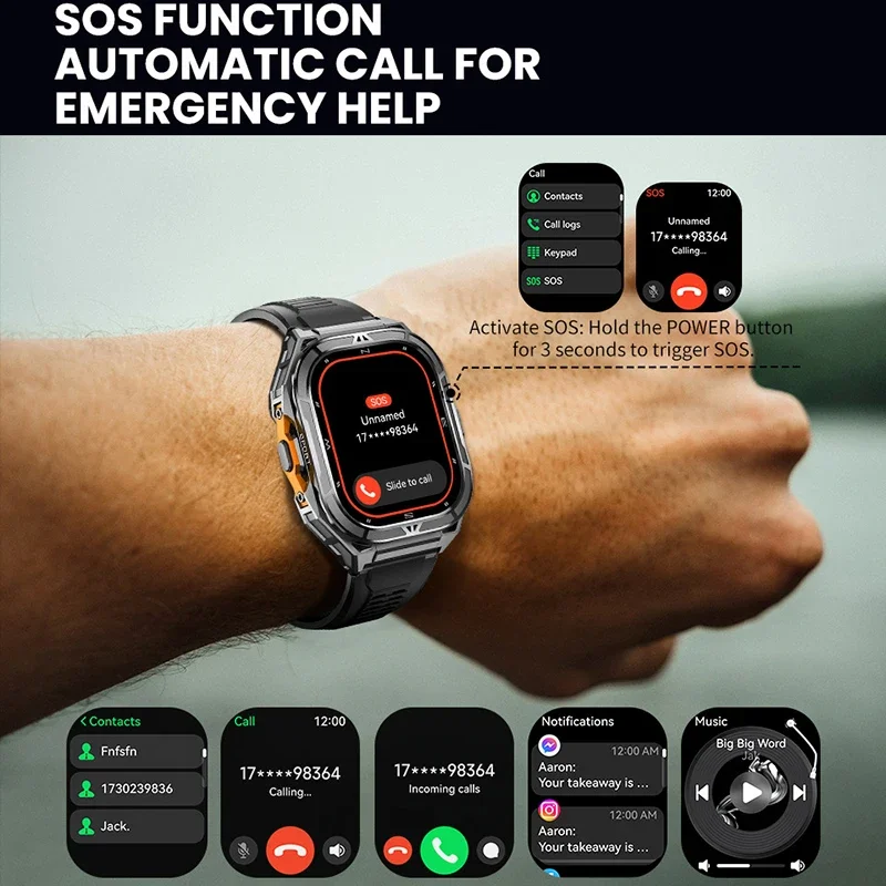 Luxury AMOLED Smartwatch Real  - Compass Watch Luxury 评论和价格