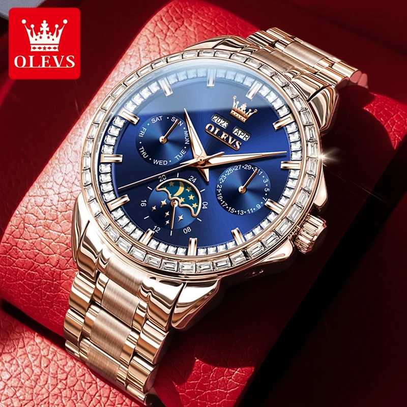 OLEVS 6695 NEW Men's Watches F - Compass Watch Luxury 评论和价格