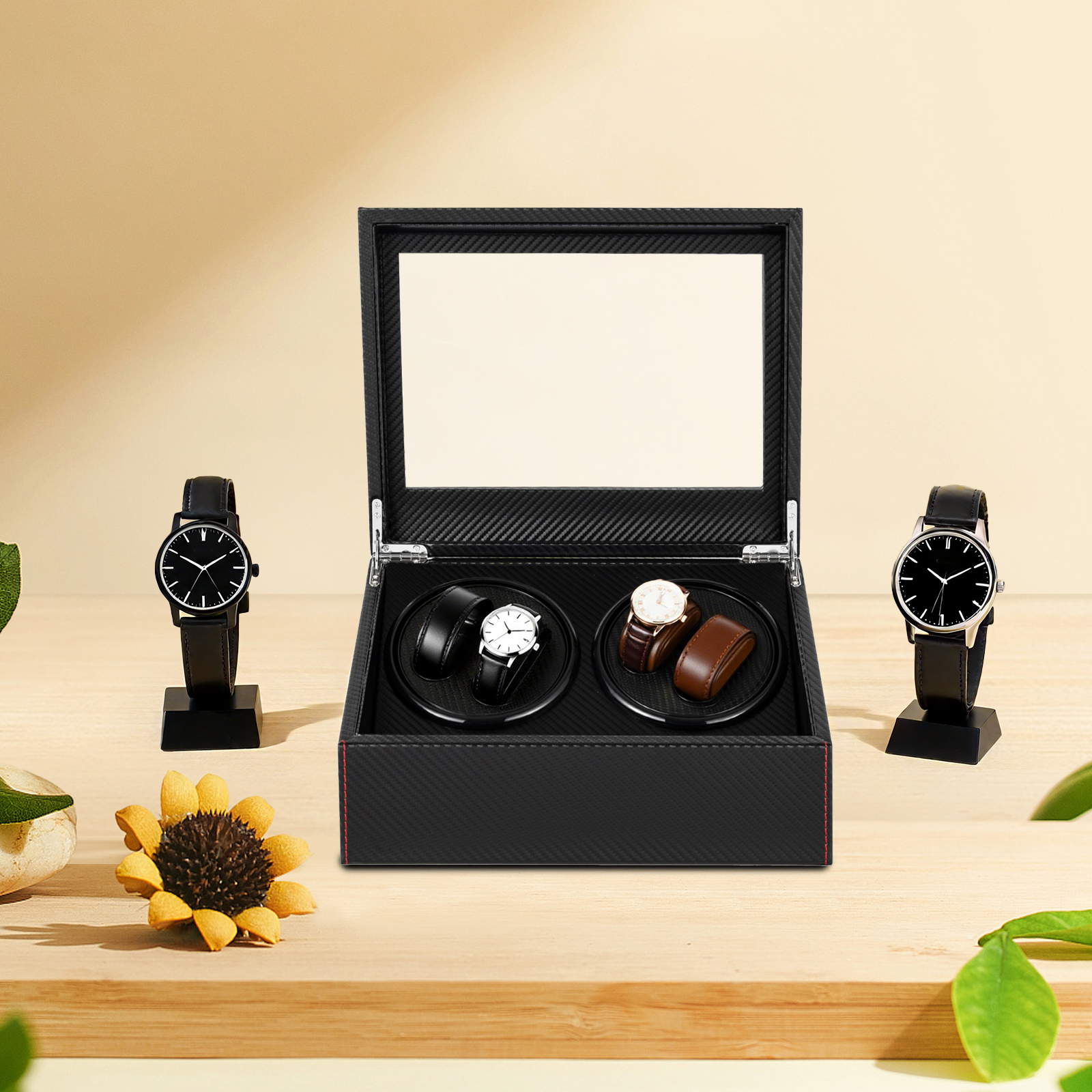 4+6 Watch Winder, Luxury Autom - Quiet Luxury Watch Men 评论和价格