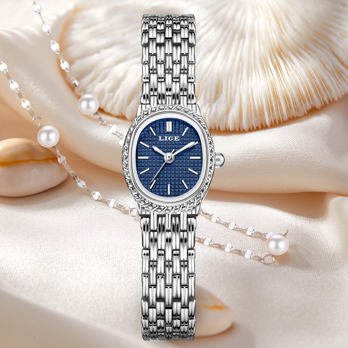LIGE Fashion Elegant Quartz Wo - Luxury Watch For 评论和价格